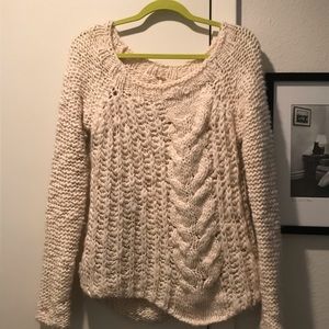 Free People Cable Knit Sweater